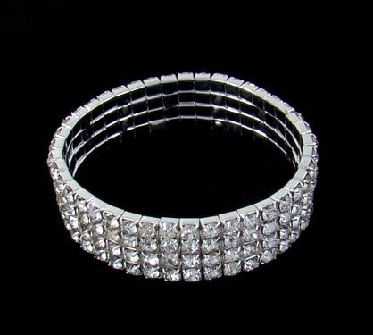 Pulseira strass 4 voltas