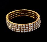 Pulseira strass 4 voltas