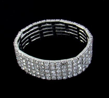 Pulseira strass 5 voltas