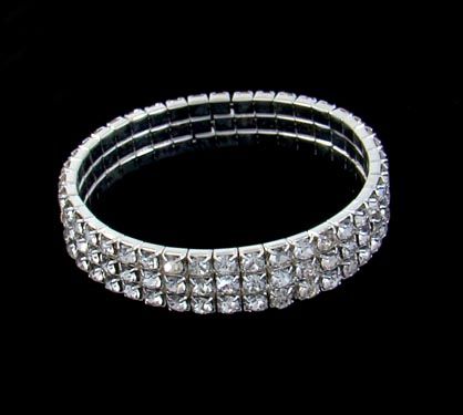 Pulseira strass 3 voltas
