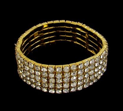 Pulseira strass 5 voltas