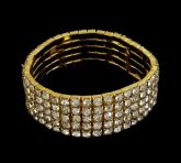 Pulseira strass 5 voltas